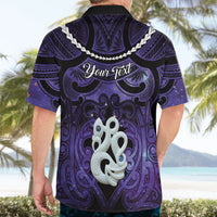 Personalised Maori Matariki Manaia Waiporoporo Hawaiian Shirt Maori Kowhaiwhai Pattern Galaxy LT01 - Polynesian Pride