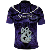 Personalised Maori Matariki Manaia Waiporoporo Polo Shirt Maori Kowhaiwhai Pattern Galaxy