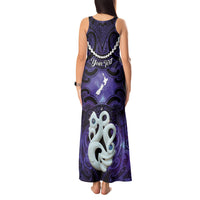 Personalised Maori Matariki Manaia Waiporoporo Tank Maxi Dress Maori Kowhaiwhai Pattern Galaxy LT01 - Polynesian Pride