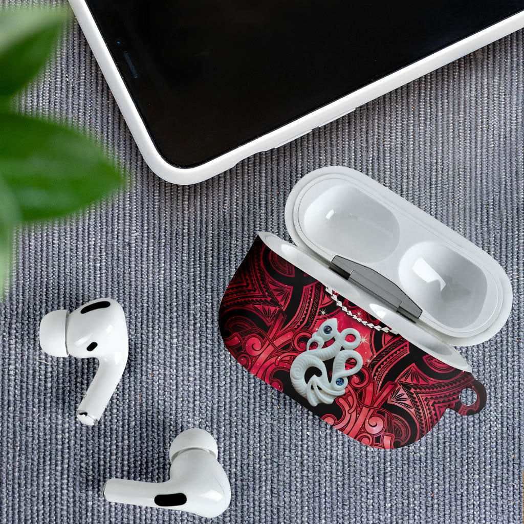 Maori Matariki Manaia Whero AirPods Case Maori Kowhaiwhai Pattern Galaxy