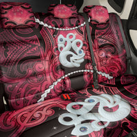 Maori Matariki Manaia Whero Back Car Seat Cover Maori Kowhaiwhai Pattern Galaxy