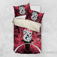 Maori Matariki Manaia Whero Bedding Set Maori Kowhaiwhai Pattern Galaxy
