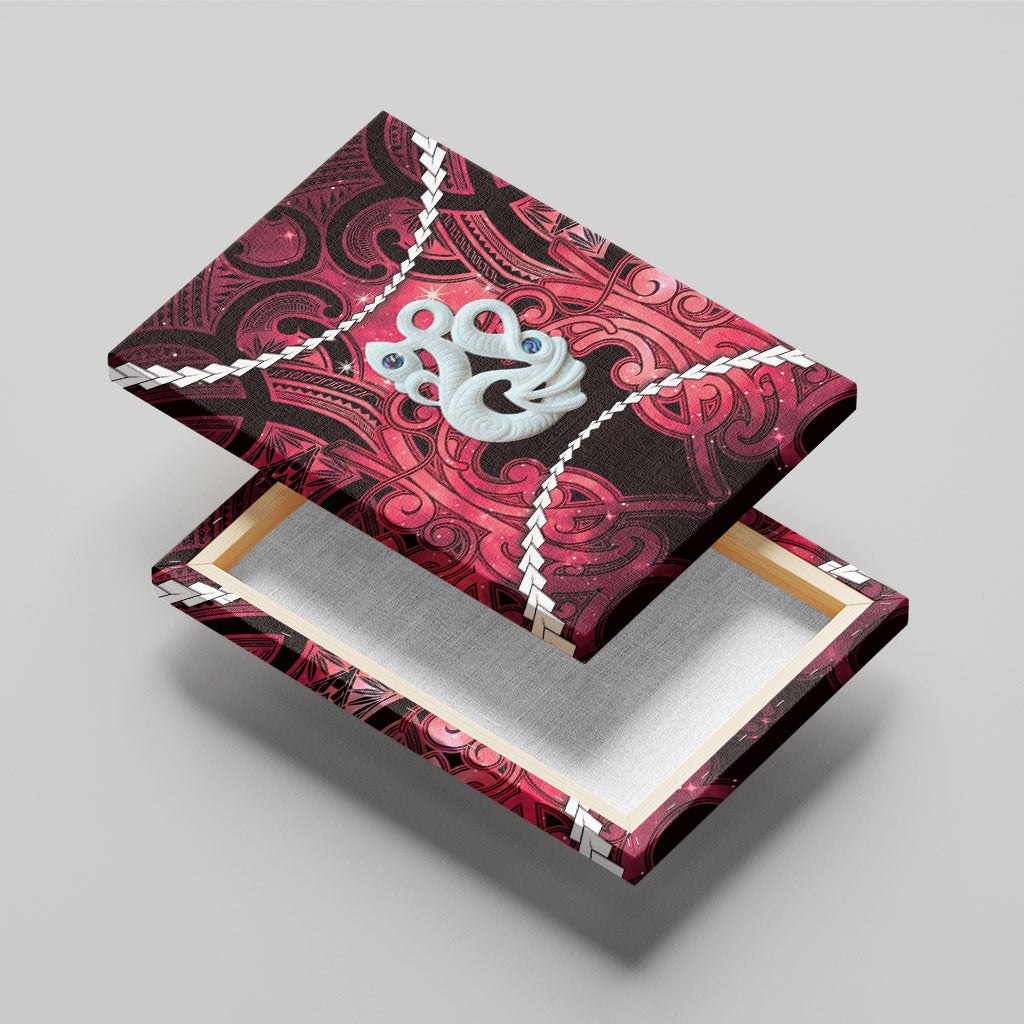 Maori Matariki Manaia Whero Canvas Wall Art Maori Kowhaiwhai Pattern Galaxy LT01 - Polynesian Pride