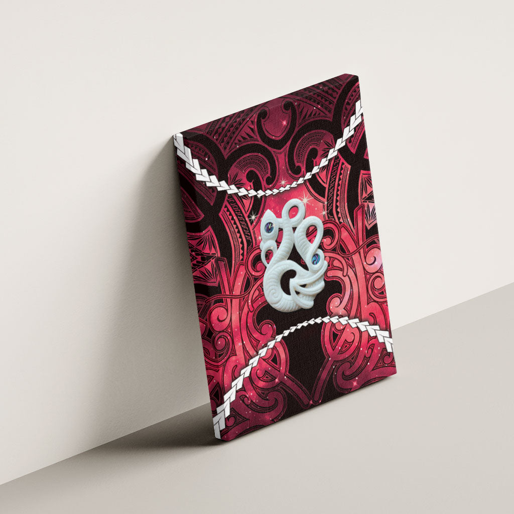 Maori Matariki Manaia Whero Canvas Wall Art Maori Kowhaiwhai Pattern Galaxy LT01 - Polynesian Pride
