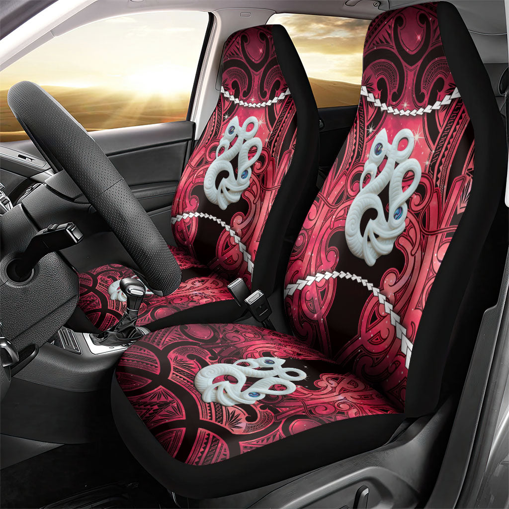 Maori Matariki Manaia Whero Car Seat Cover Maori Kowhaiwhai Pattern Galaxy
