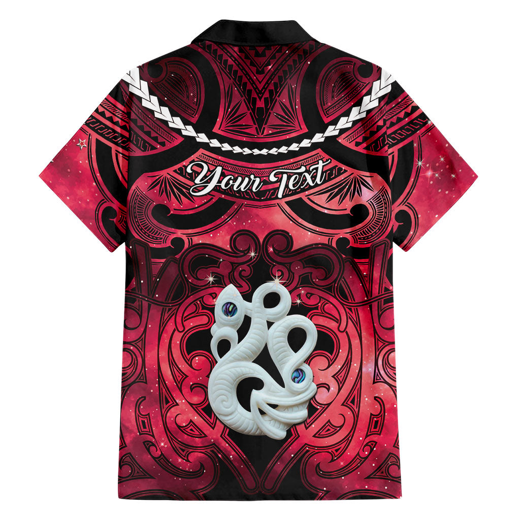Personalised Maori Matariki Manaia Whero Family Matching Mermaid Dress and Hawaiian Shirt Maori Kowhaiwhai Pattern Galaxy LT01 - Polynesian Pride