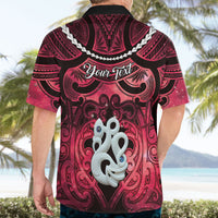 Personalised Maori Matariki Manaia Whero Hawaiian Shirt Maori Kowhaiwhai Pattern Galaxy