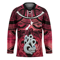 Personalised Maori Matariki Manaia Whero Hockey Jersey Maori Kowhaiwhai Pattern Galaxy