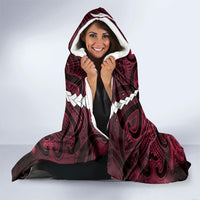 Maori Matariki Manaia Whero Hooded Blanket Maori Kowhaiwhai Pattern Galaxy LT01 - Polynesian Pride