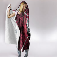 Maori Matariki Manaia Whero Hooded Blanket Maori Kowhaiwhai Pattern Galaxy LT01 - Polynesian Pride