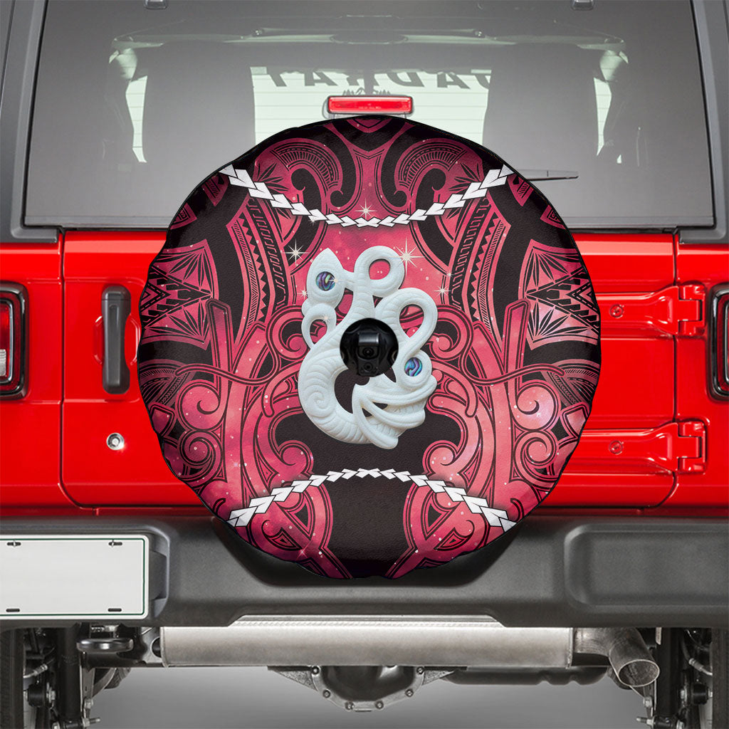 Maori Matariki Manaia Whero Spare Tire Cover Maori Kowhaiwhai Pattern Galaxy LT01 - Polynesian Pride