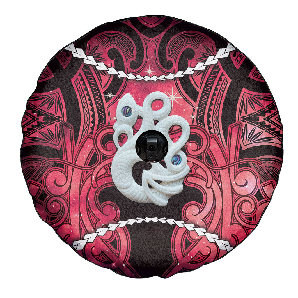 Maori Matariki Manaia Whero Spare Tire Cover Maori Kowhaiwhai Pattern Galaxy LT01 - Polynesian Pride