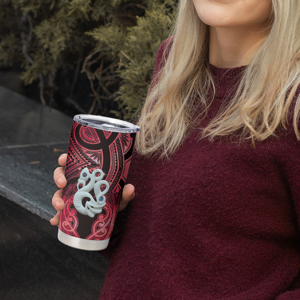 Personalised Maori Matariki Manaia Whero Tumbler Cup Maori Kowhaiwhai Pattern Galaxy