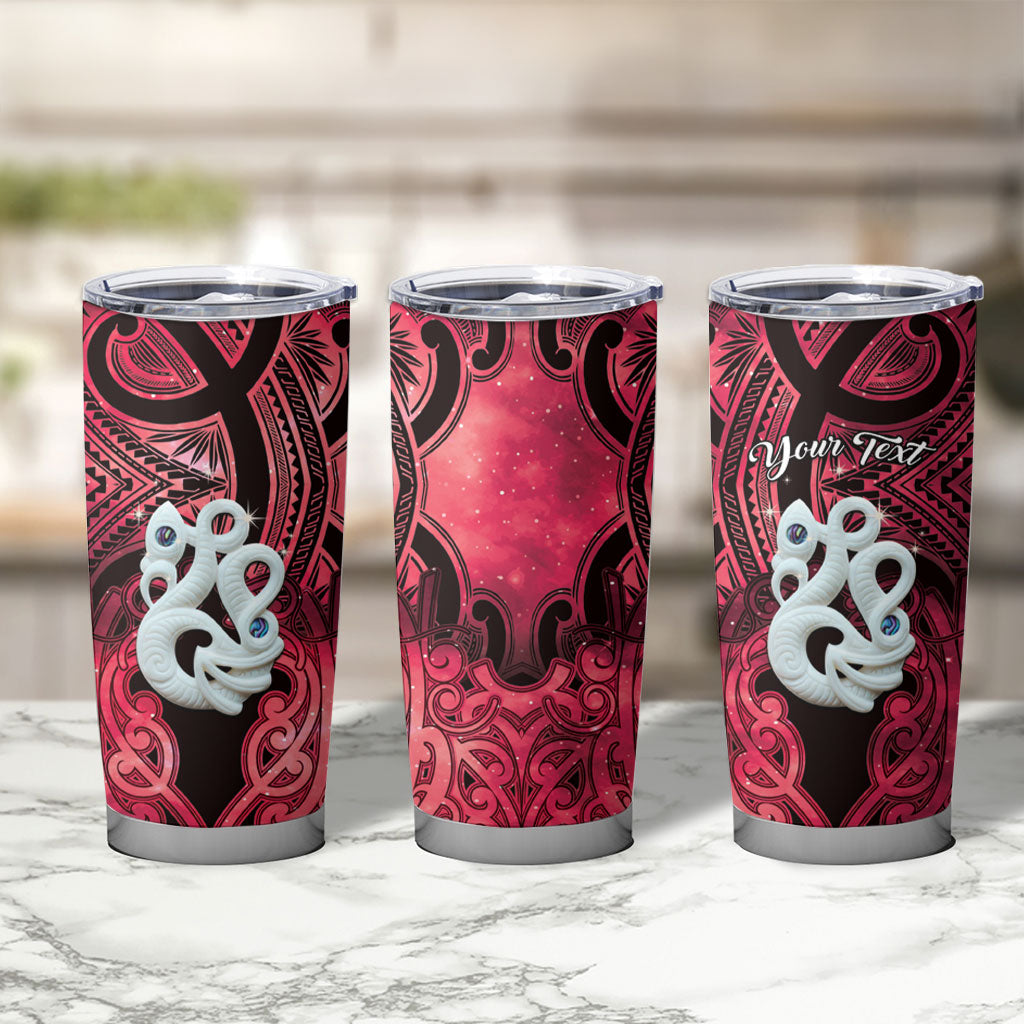 Personalised Maori Matariki Manaia Whero Tumbler Cup Maori Kowhaiwhai Pattern Galaxy