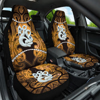 Maori Matariki Manaia Kowhai Car Seat Cover Maori Kowhaiwhai Pattern Galaxy