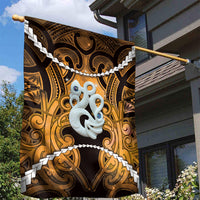 Maori Matariki Manaia Kowhai Garden Flag Maori Kowhaiwhai Pattern Galaxy LT01 - Polynesian Pride