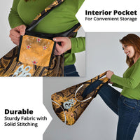 Maori Matariki Manaia Kowhai Grocery Bag Maori Kowhaiwhai Pattern Galaxy LT01 - Polynesian Pride