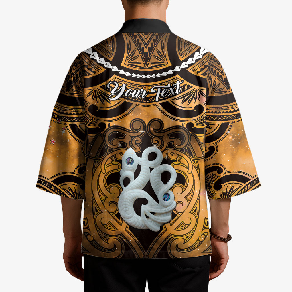 Personalised Maori Matariki Manaia Kowhai Kimono Maori Kowhaiwhai Pattern Galaxy