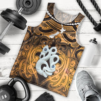 Personalised Maori Matariki Manaia Kowhai Men Tank Top Maori Kowhaiwhai Pattern Galaxy
