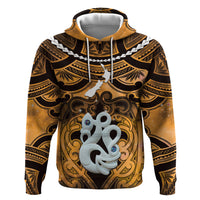 Personalised Maori Matariki Manaia Kowhai Zip Hoodie Maori Kowhaiwhai Pattern Galaxy
