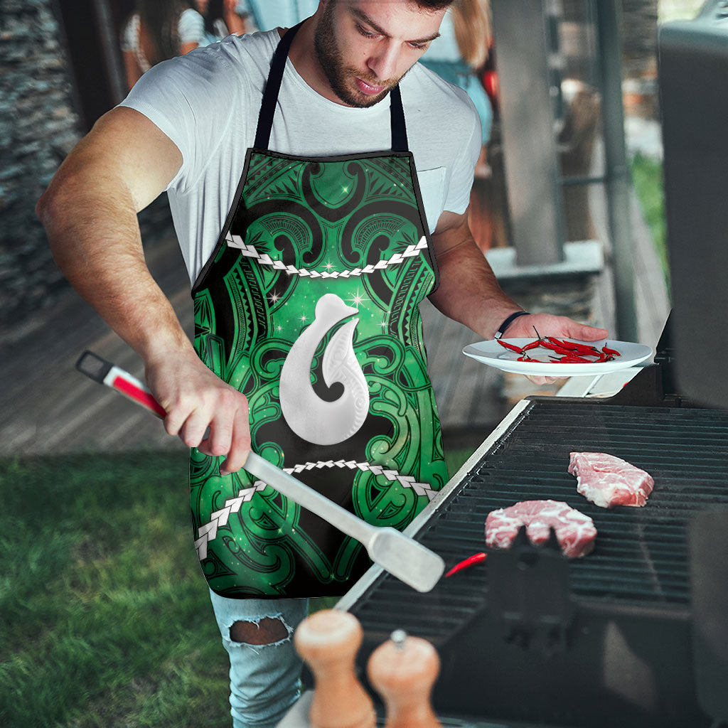 Maori Matariki Hei Matau Kakariki Apron Maori Kowhaiwhai Pattern Galaxy