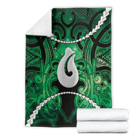 Maori Matariki Hei Matau Kakariki Blanket Maori Kowhaiwhai Pattern Galaxy LT01 - Polynesian Pride