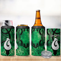 Personalised Maori Matariki Hei Matau Kakariki 4 in 1 Can Cooler Tumbler Maori Kowhaiwhai Pattern Galaxy