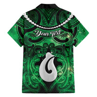 Personalised Maori Matariki Hei Matau Kakariki Hawaiian Shirt Maori Kowhaiwhai Pattern Galaxy LT01 - Polynesian Pride