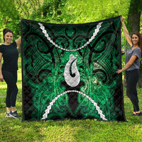 Maori Matariki Hei Matau Kakariki Quilt Maori Kowhaiwhai Pattern Galaxy LT01 - Polynesian Pride