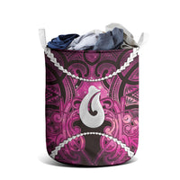 Maori Matariki Hei Matau Mawhero Laundry Basket Maori Kowhaiwhai Pattern Galaxy LT01 - Polynesian Pride