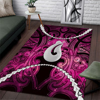Maori Matariki Hei Matau Mawhero Area Rug Maori Kowhaiwhai Pattern Galaxy