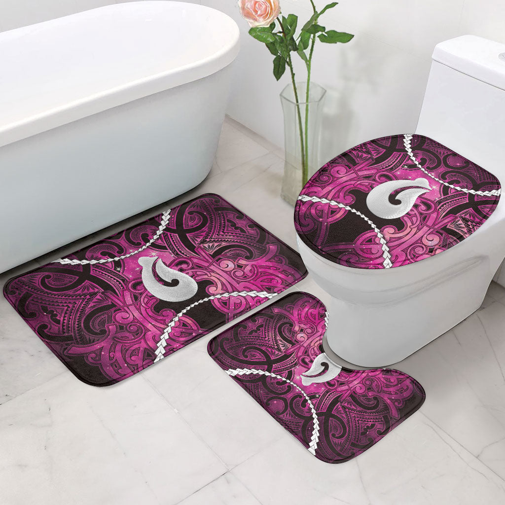 Maori Matariki Hei Matau Mawhero Bathroom Set Maori Kowhaiwhai Pattern Galaxy LT01 - Polynesian Pride