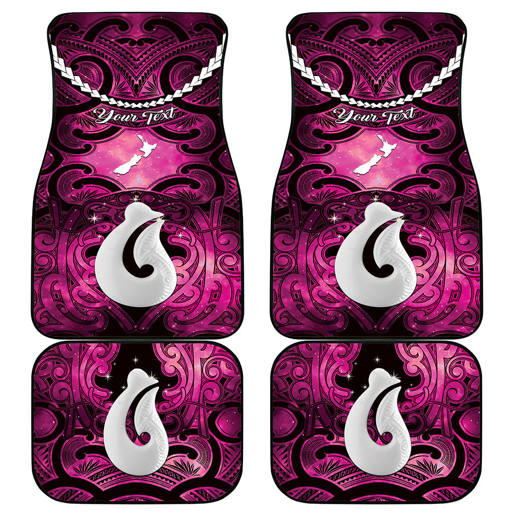 Personalised Maori Matariki Hei Matau Mawhero Car Mats Maori Kowhaiwhai Pattern Galaxy