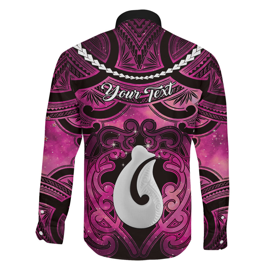 Personalised Maori Matariki Hei Matau Mawhero Family Matching Tank Maxi Dress and Hawaiian Shirt Maori Kowhaiwhai Pattern Galaxy
