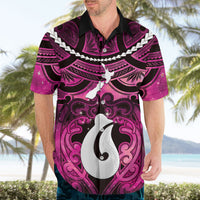 Personalised Maori Matariki Hei Matau Mawhero Hawaiian Shirt Maori Kowhaiwhai Pattern Galaxy