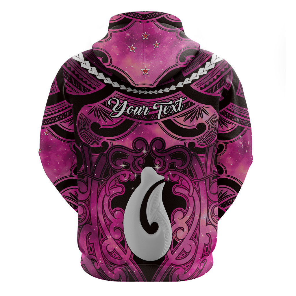Personalised Maori Matariki Hei Matau Mawhero Hoodie Maori Kowhaiwhai Pattern Galaxy