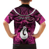 Personalised Maori Matariki Hei Matau Mawhero Kid Hawaiian Shirt Maori Kowhaiwhai Pattern Galaxy LT01 - Polynesian Pride
