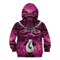 Personalised Maori Matariki Hei Matau Mawhero Kid Hoodie Maori Kowhaiwhai Pattern Galaxy LT01 - Polynesian Pride