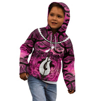 Personalised Maori Matariki Hei Matau Mawhero Kid Hoodie Maori Kowhaiwhai Pattern Galaxy LT01 - Polynesian Pride