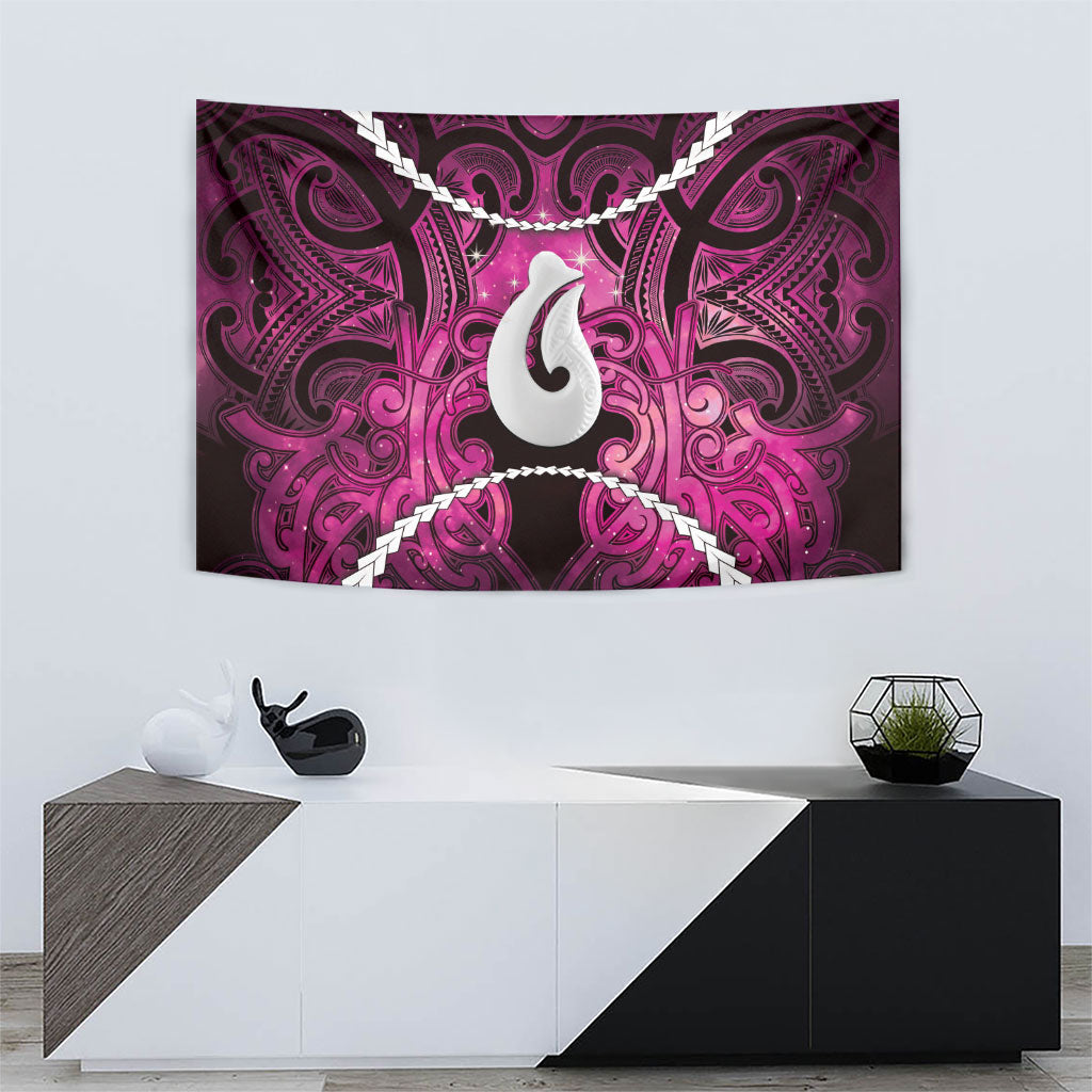 Maori Matariki Hei Matau Mawhero Tapestry Maori Kowhaiwhai Pattern Galaxy