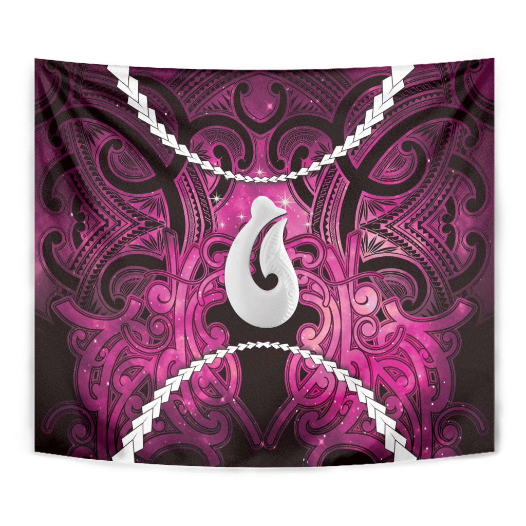 Maori Matariki Hei Matau Mawhero Tapestry Maori Kowhaiwhai Pattern Galaxy