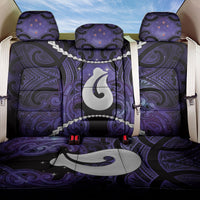 Maori Matariki Hei Matau Waiporoporo Back Car Seat Cover Maori Kowhaiwhai Pattern Galaxy