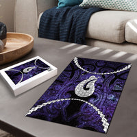 Maori Matariki Hei Matau Waiporoporo Puzzle Maori Kowhaiwhai Pattern Galaxy LT01 - Polynesian Pride