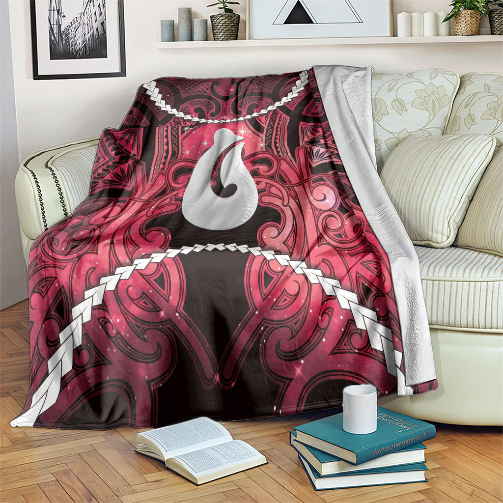 Maori Matariki Hei Matau Whero Blanket Maori Kowhaiwhai Pattern Galaxy