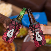 Personalised Maori Matariki Hei Matau Whero 4 in 1 Can Cooler Tumbler Maori Kowhaiwhai Pattern Galaxy