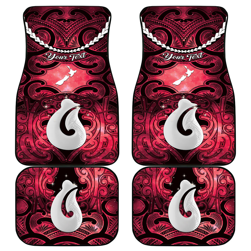 Personalised Maori Matariki Hei Matau Whero Car Mats Maori Kowhaiwhai Pattern Galaxy