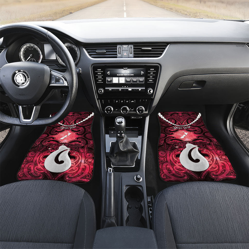 Personalised Maori Matariki Hei Matau Whero Car Mats Maori Kowhaiwhai Pattern Galaxy