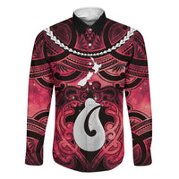 Personalised Maori Matariki Hei Matau Whero Family Matching Summer Maxi Dress and Hawaiian Shirt Maori Kowhaiwhai Pattern Galaxy