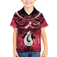 Personalised Maori Matariki Hei Matau Whero Family Matching Summer Maxi Dress and Hawaiian Shirt Maori Kowhaiwhai Pattern Galaxy