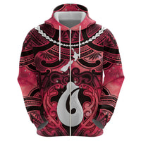 Personalised Maori Matariki Hei Matau Whero Hoodie Maori Kowhaiwhai Pattern Galaxy